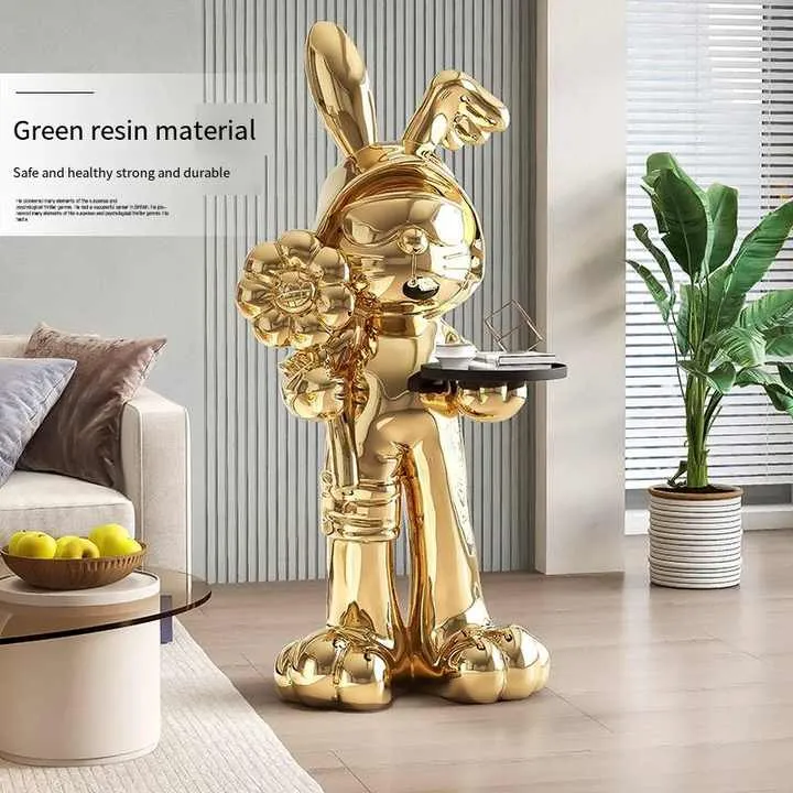 ديكورات أرضيات كبيرة برسومات أرانب كرتونية - Large Cartoon Rabbit Floor Decorations