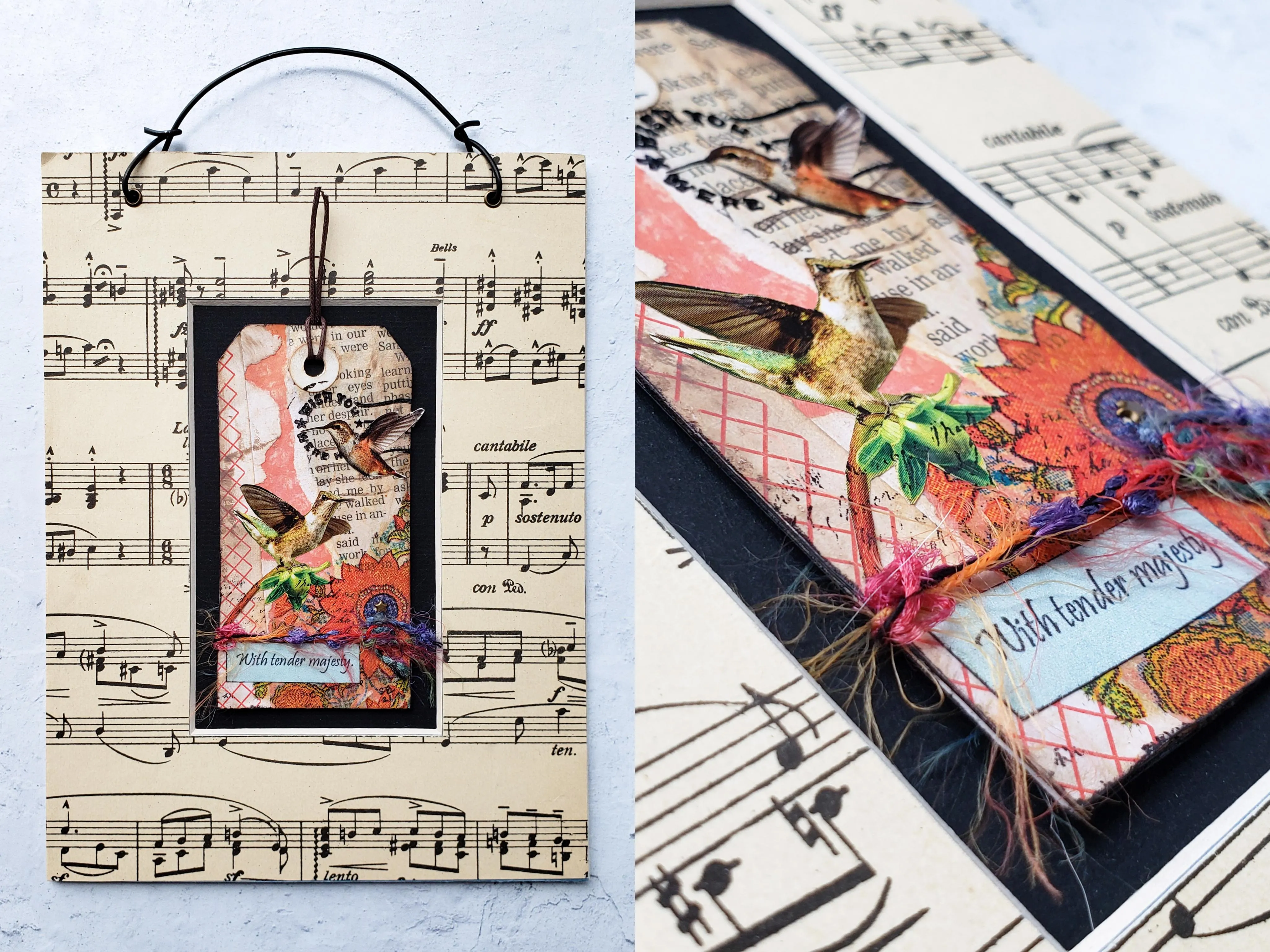 12 "Birds of Song" Collages by Sandra Eckert
