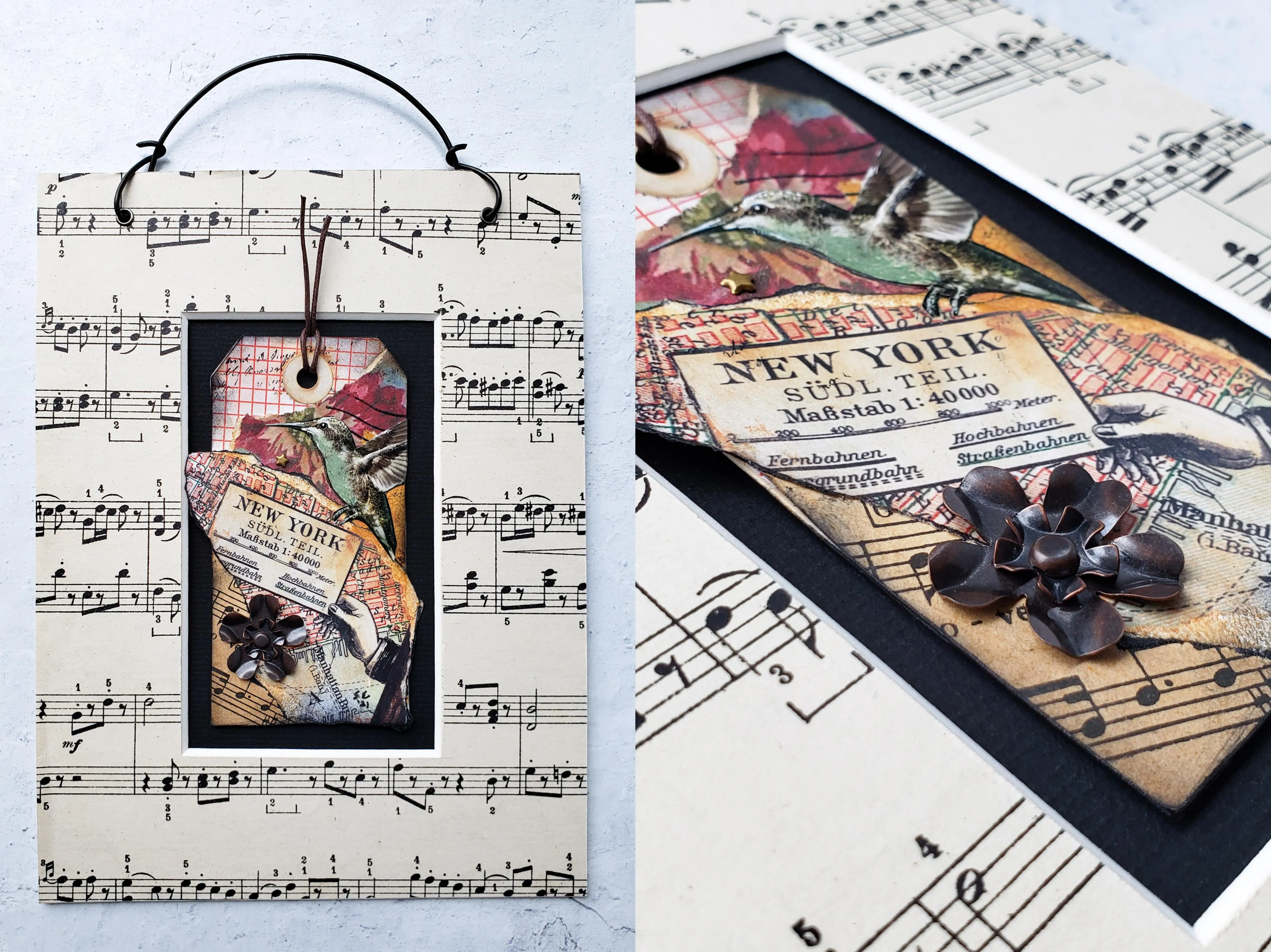12 "Birds of Song" Collages by Sandra Eckert