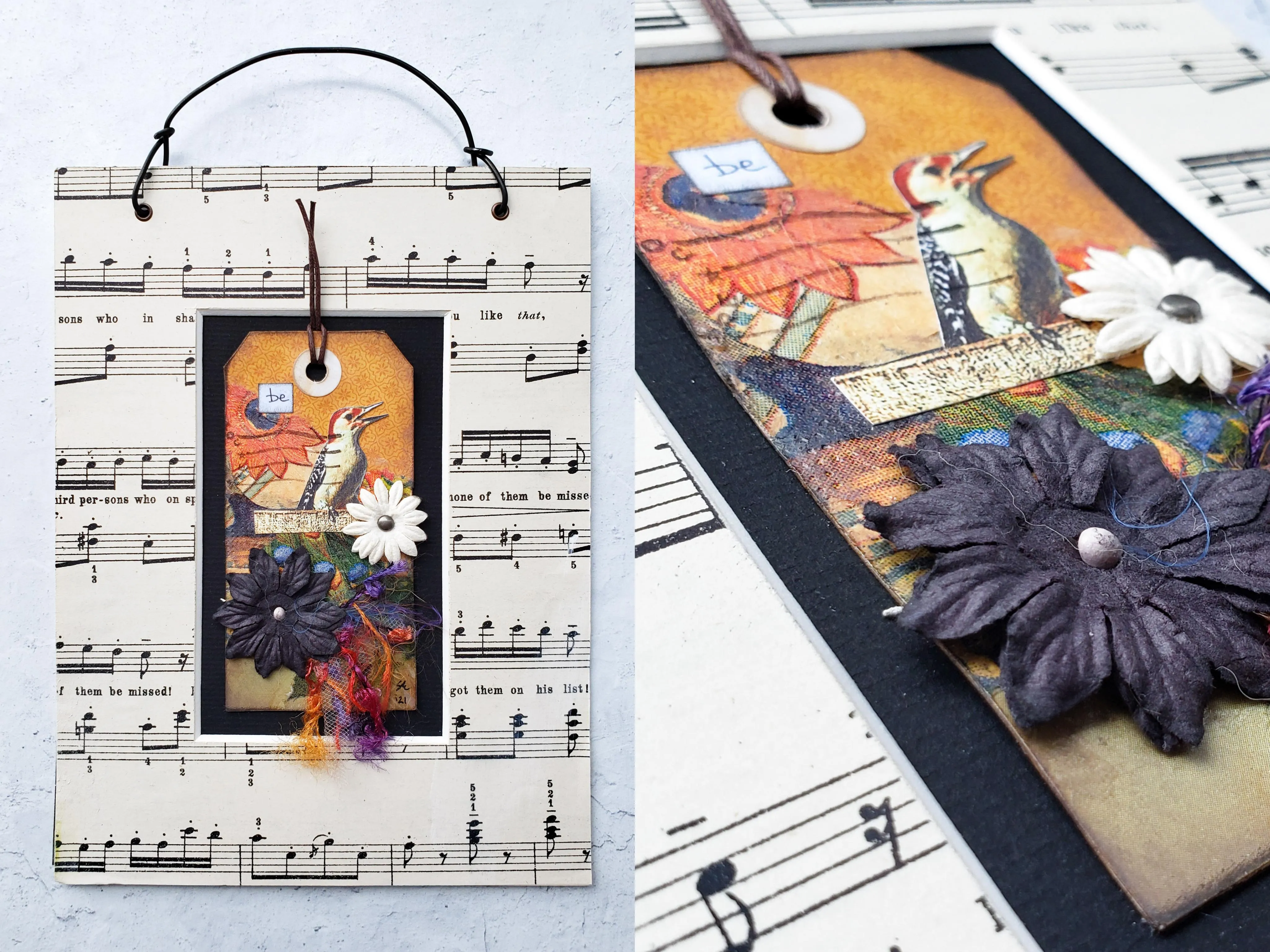 12 "Birds of Song" Collages by Sandra Eckert