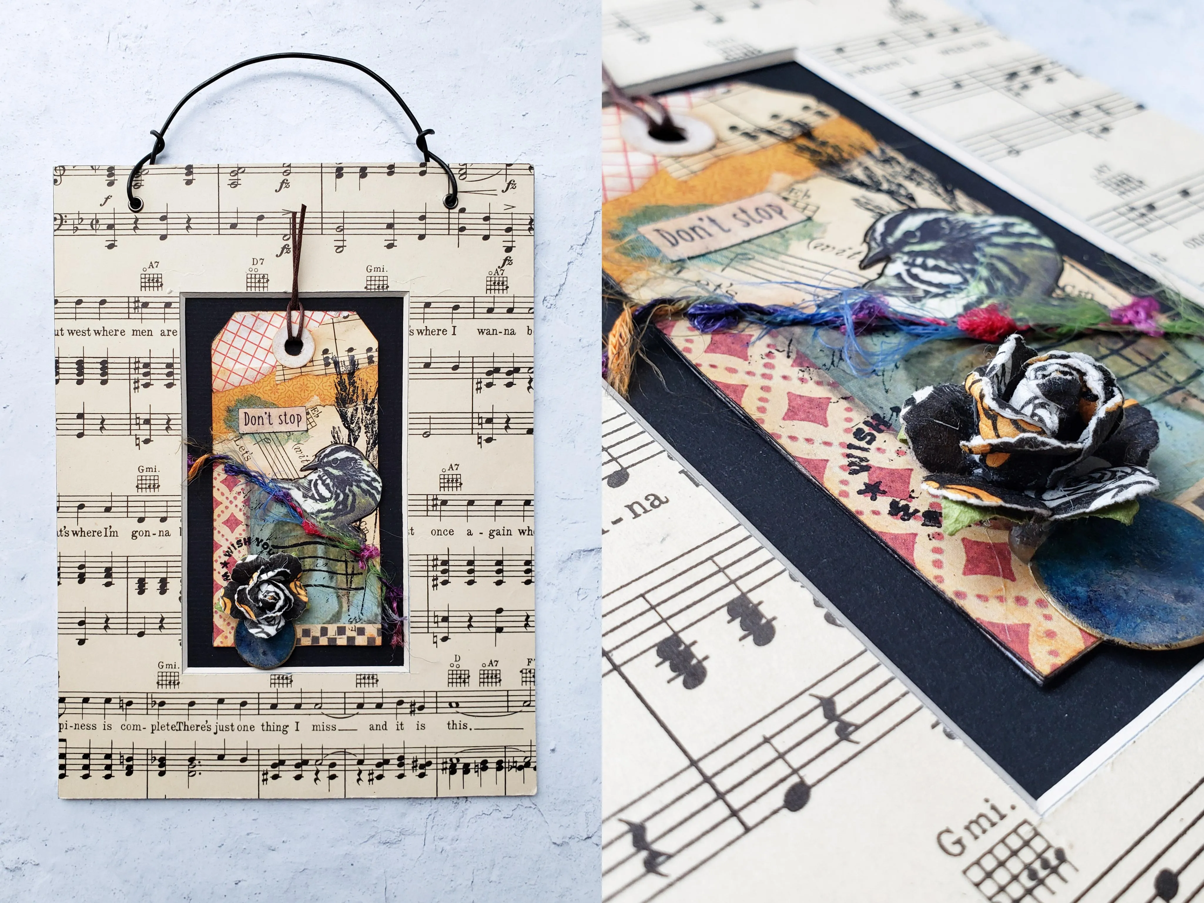 12 "Birds of Song" Collages by Sandra Eckert