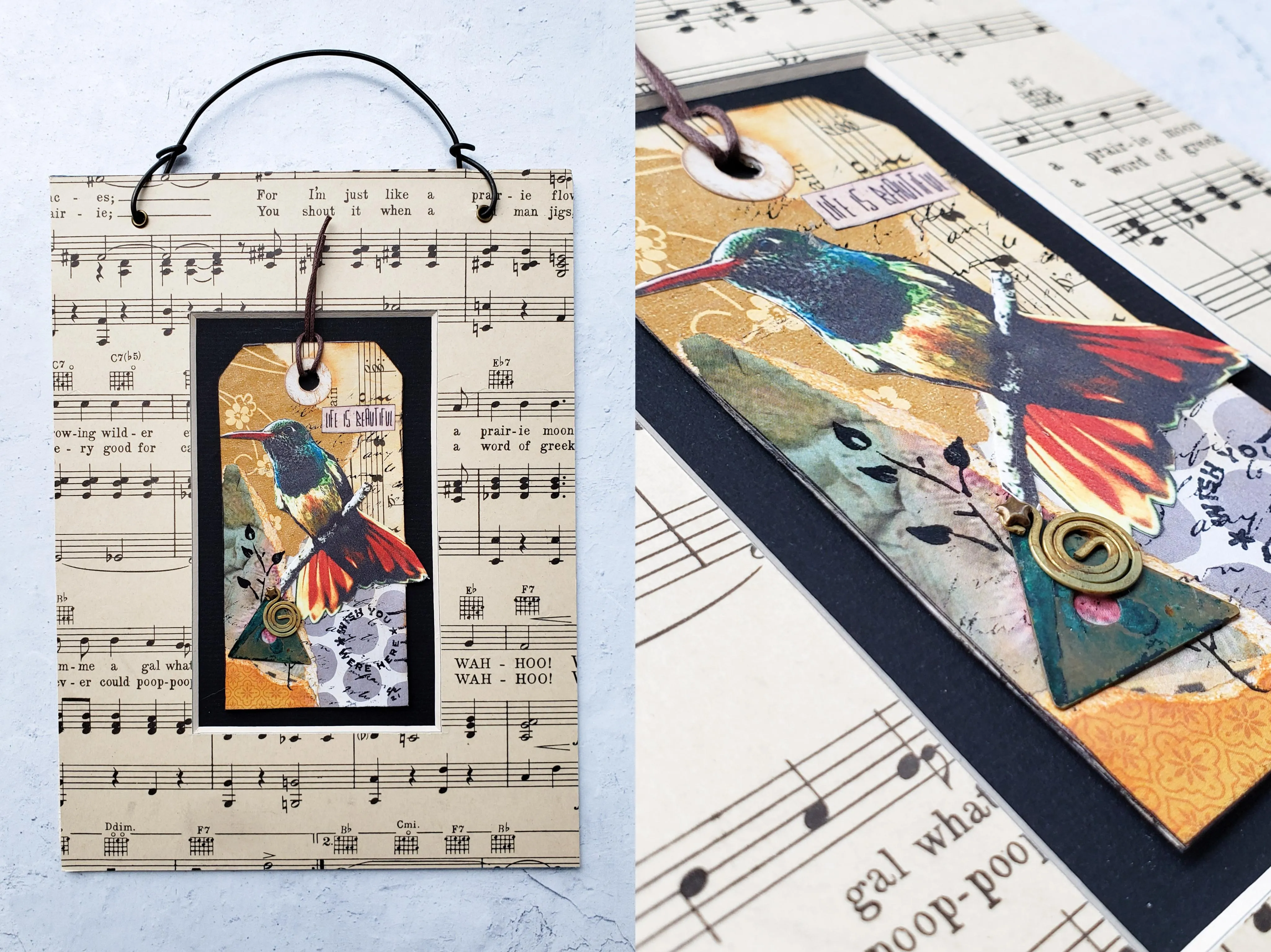 12 "Birds of Song" Collages by Sandra Eckert