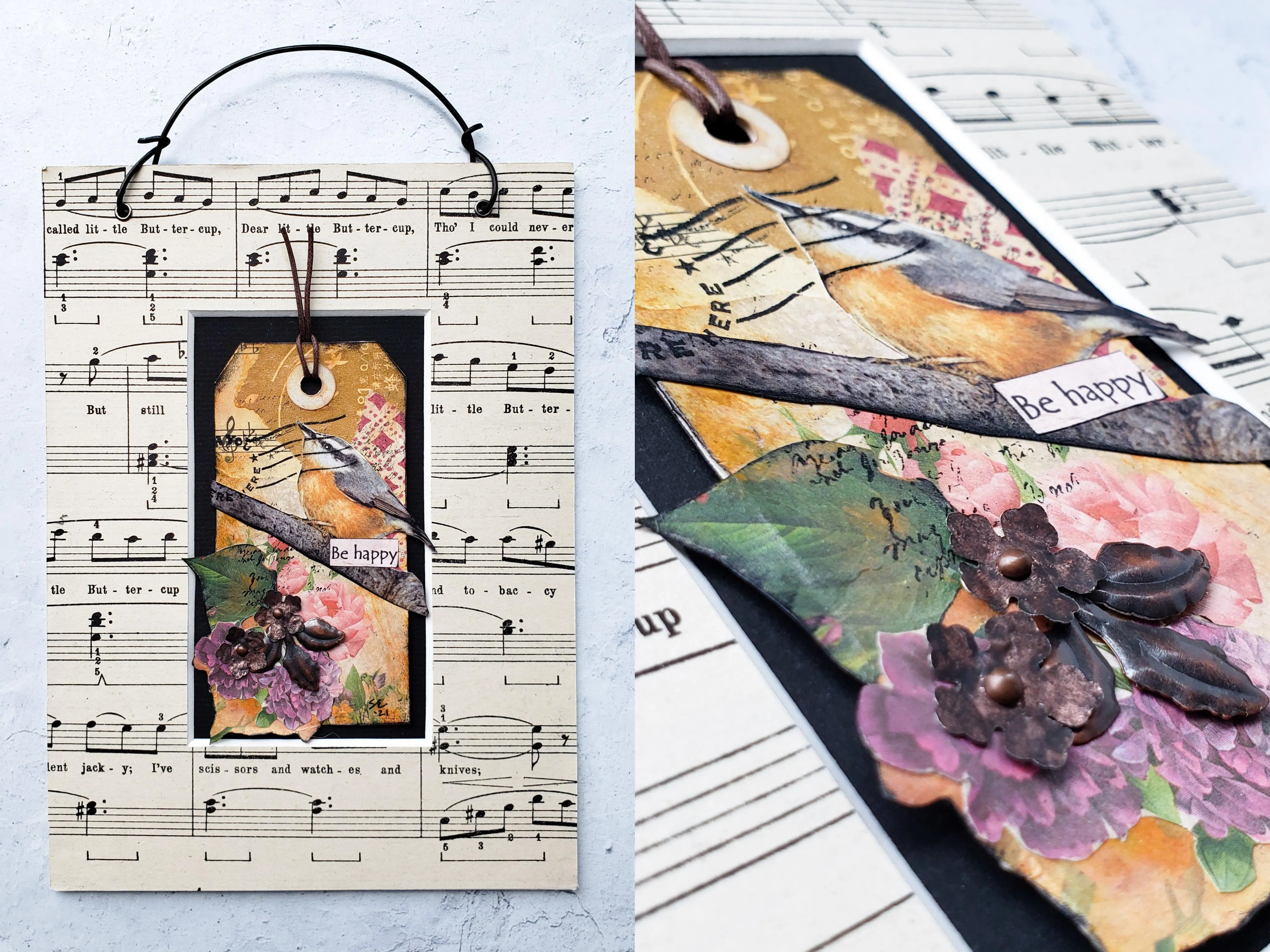 12 "Birds of Song" Collages by Sandra Eckert