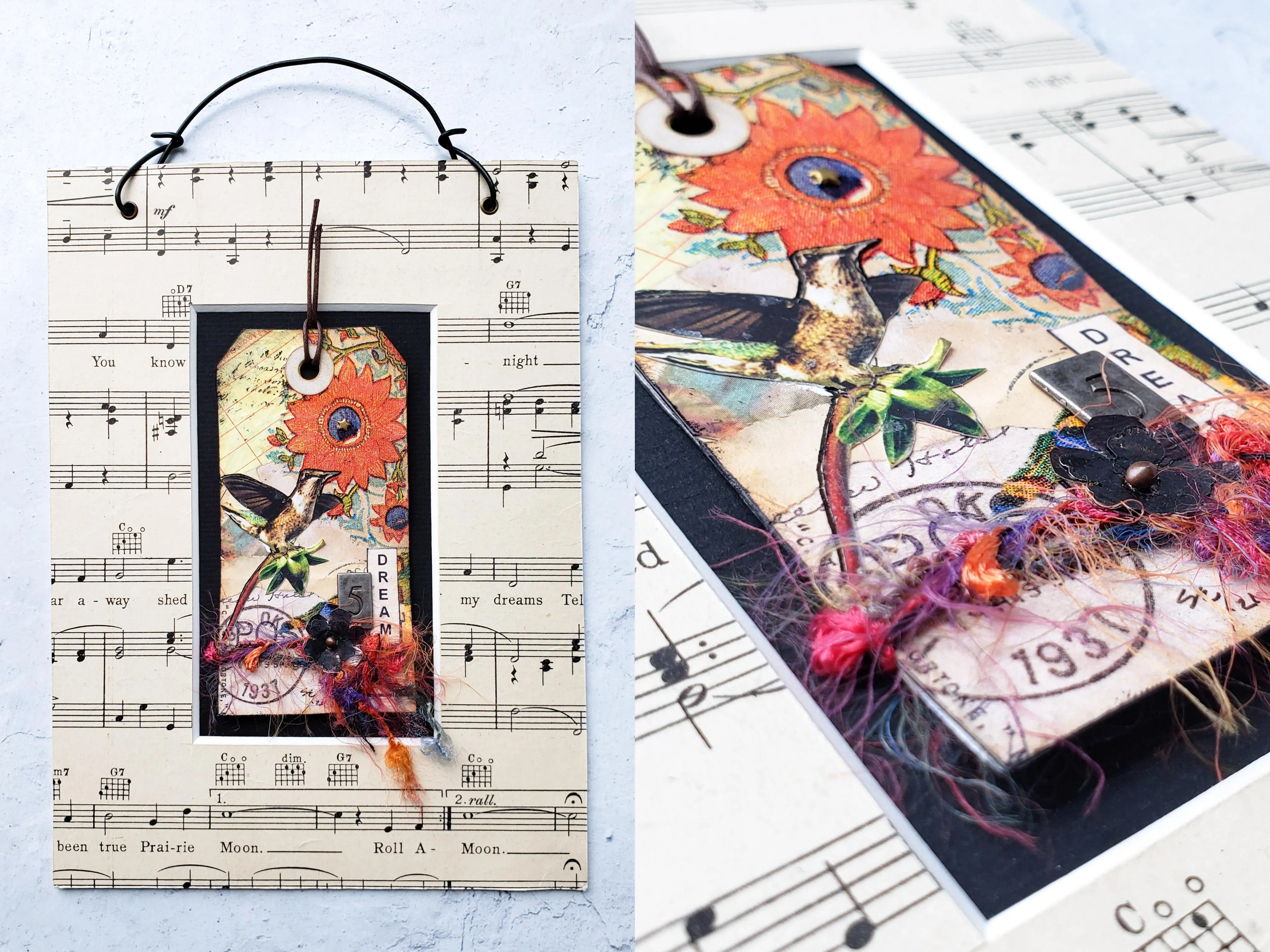 12 "Birds of Song" Collages by Sandra Eckert