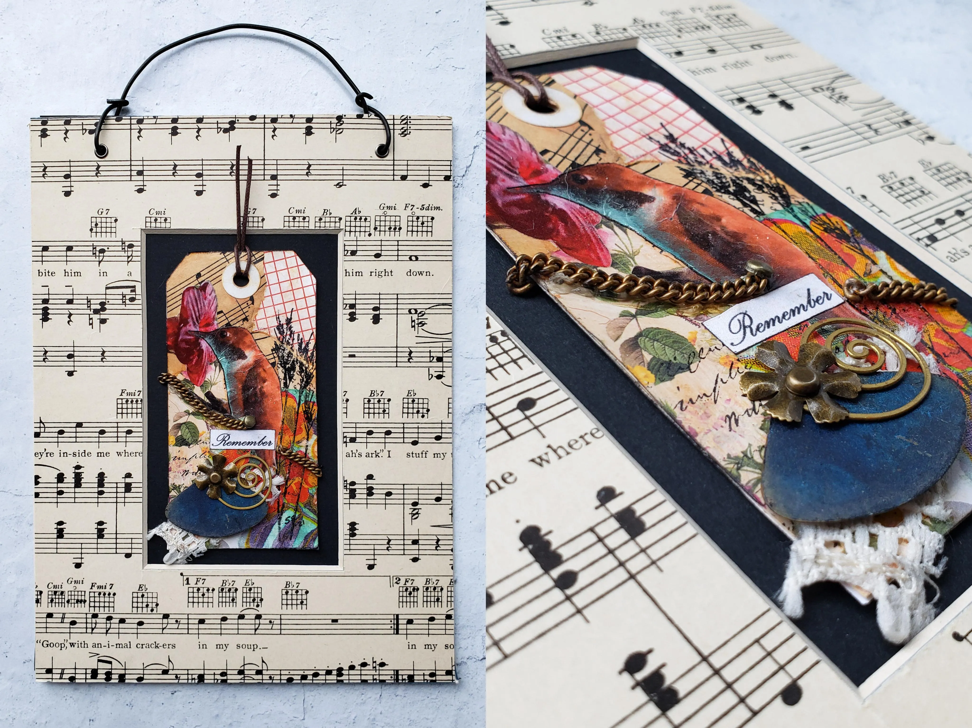 12 "Birds of Song" Collages by Sandra Eckert