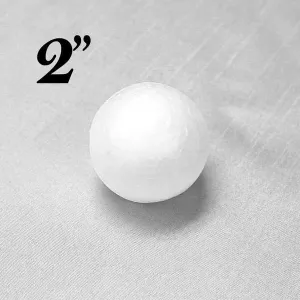 2" Wholesale White Styrofoam Filler Foam Beads Balls DIY Crafts Decoration - 36pcs