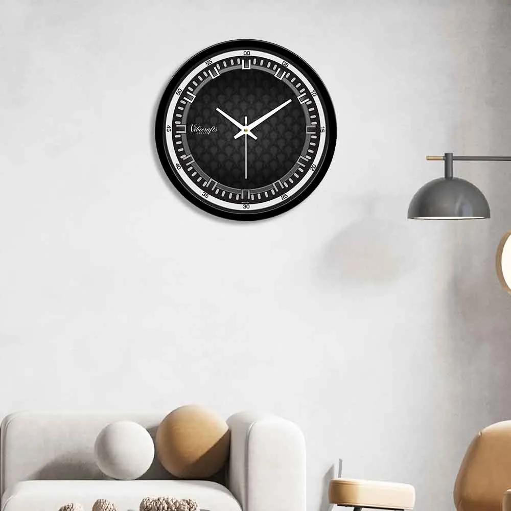 3D Black balloon Shape Designer Wall Clock