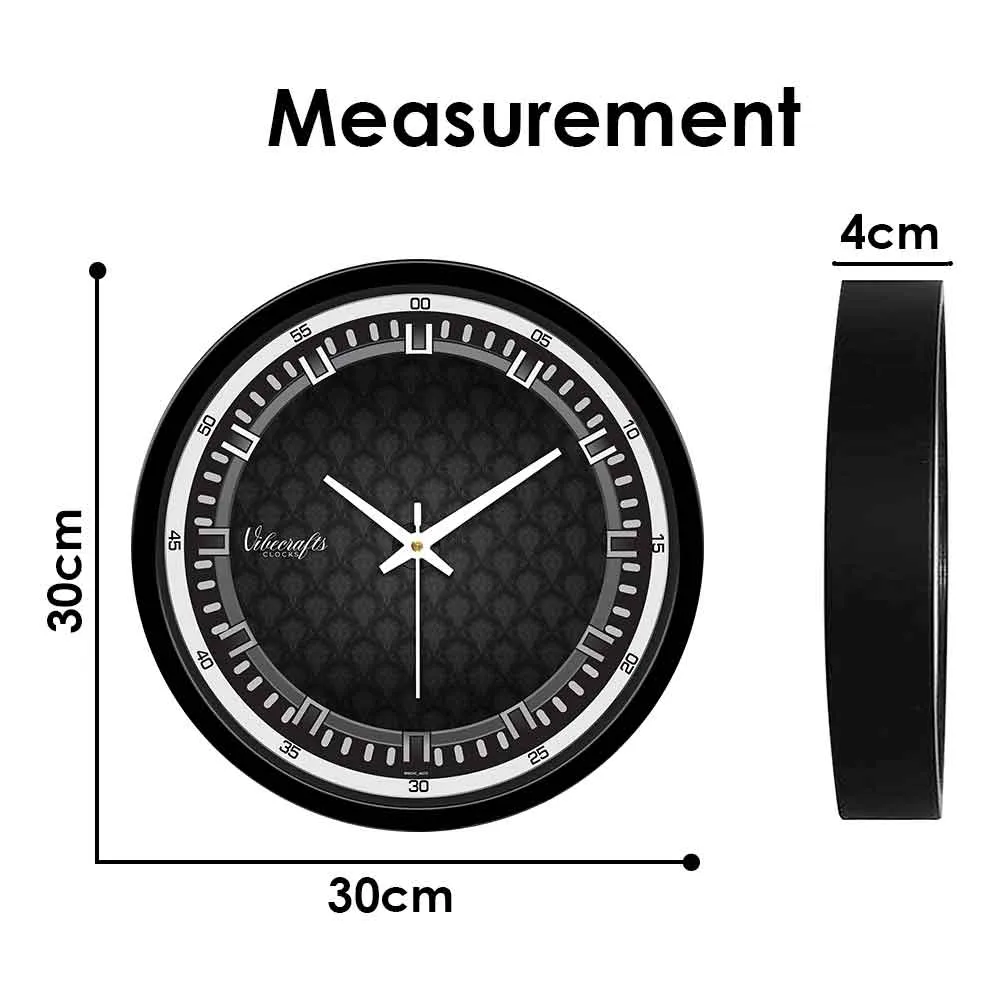 3D Black balloon Shape Designer Wall Clock