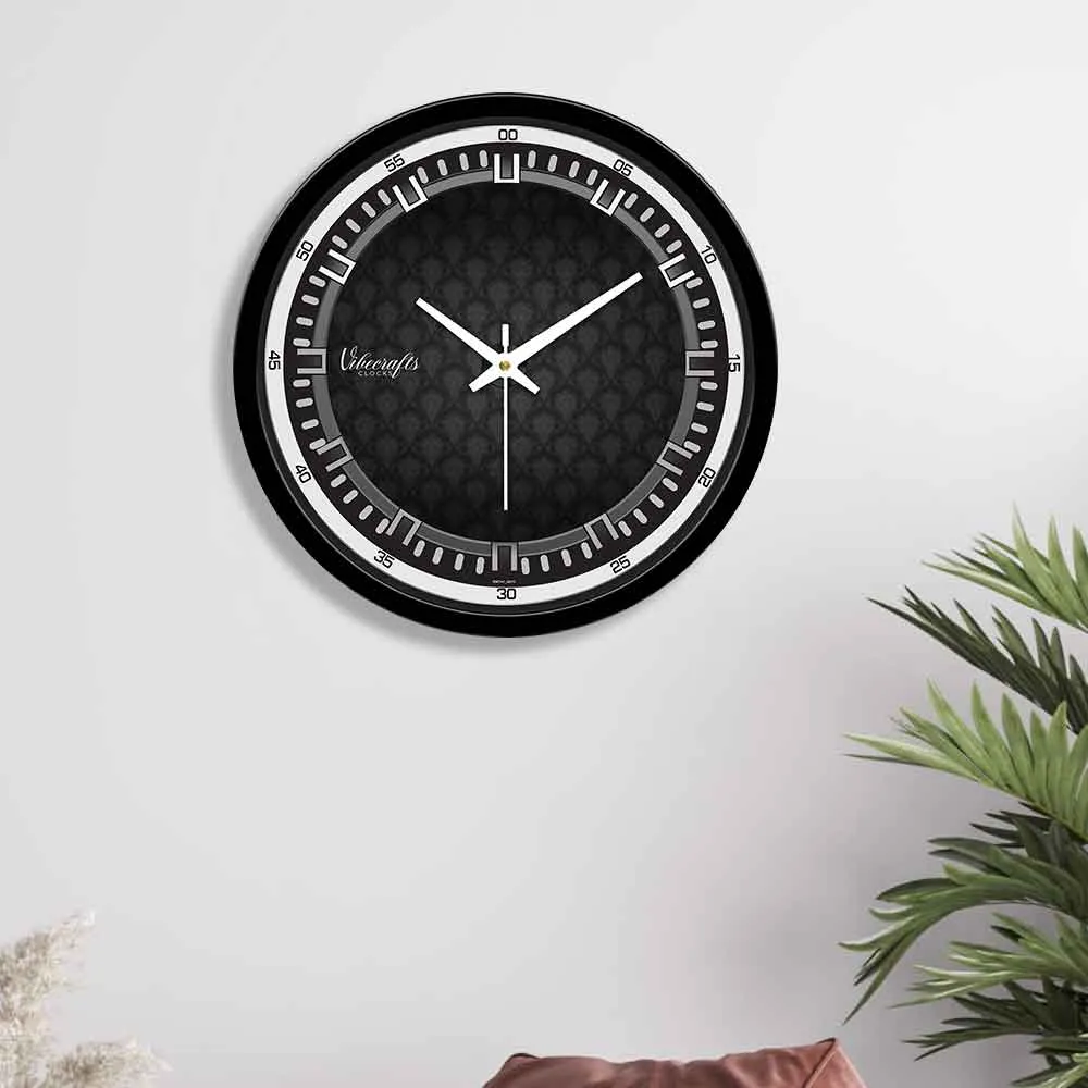 3D Black balloon Shape Designer Wall Clock