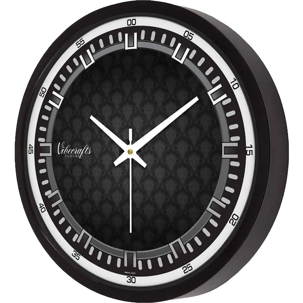 3D Black balloon Shape Designer Wall Clock