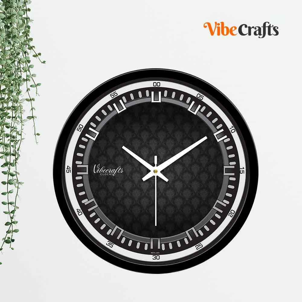 3D Black balloon Shape Designer Wall Clock