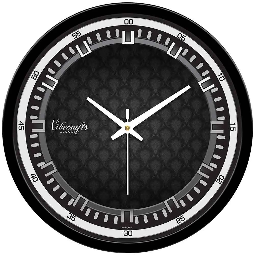 3D Black balloon Shape Designer Wall Clock