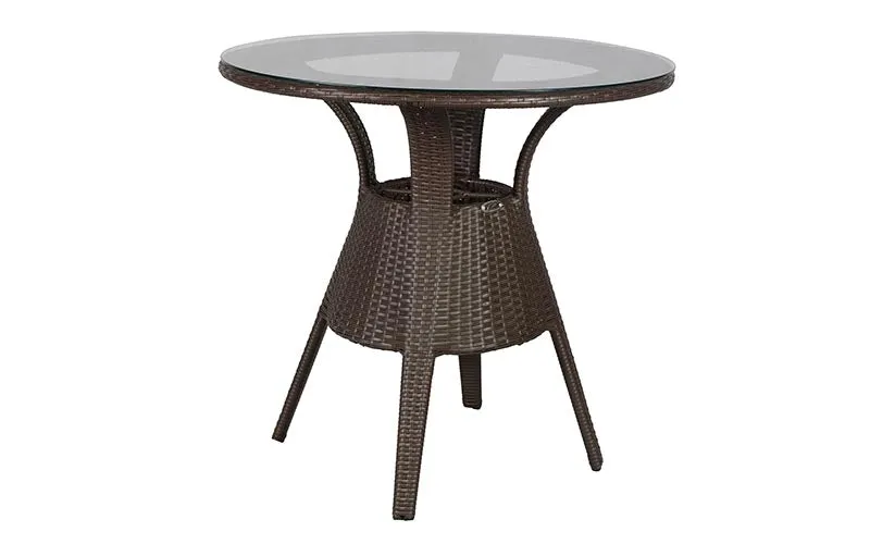 Ace Outdoor Patio Seating Set 4 Chairs and 1 Table Set (Dark Brown)