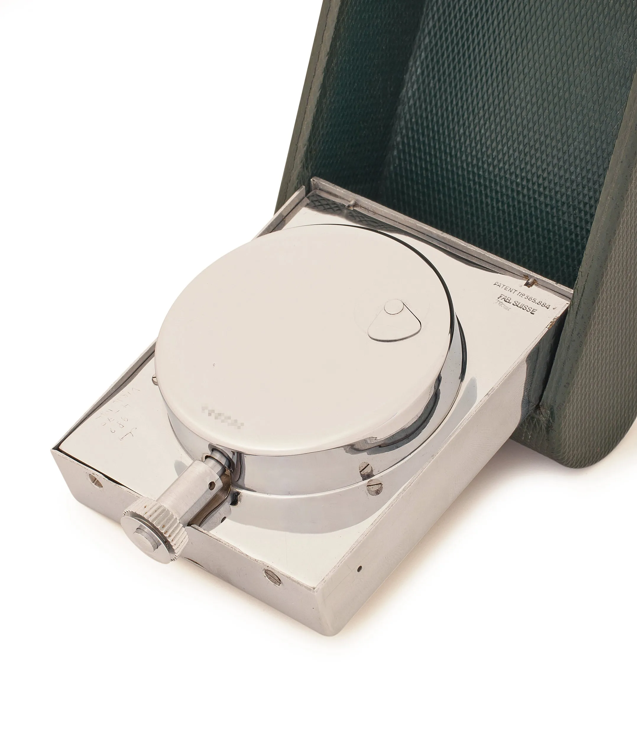 Ados Triple Calendar | Steel & Green Leather