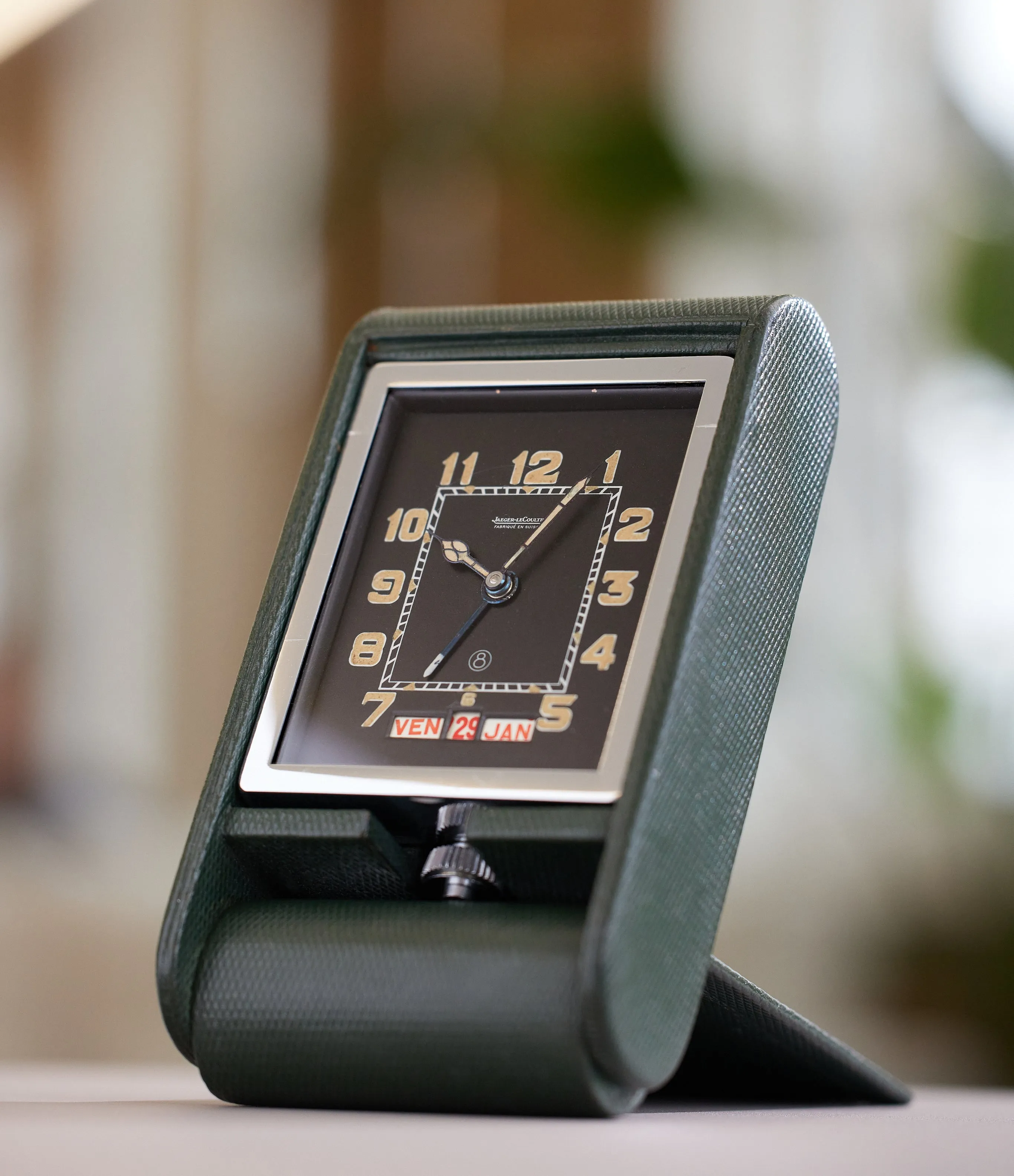 Ados Triple Calendar | Steel & Green Leather