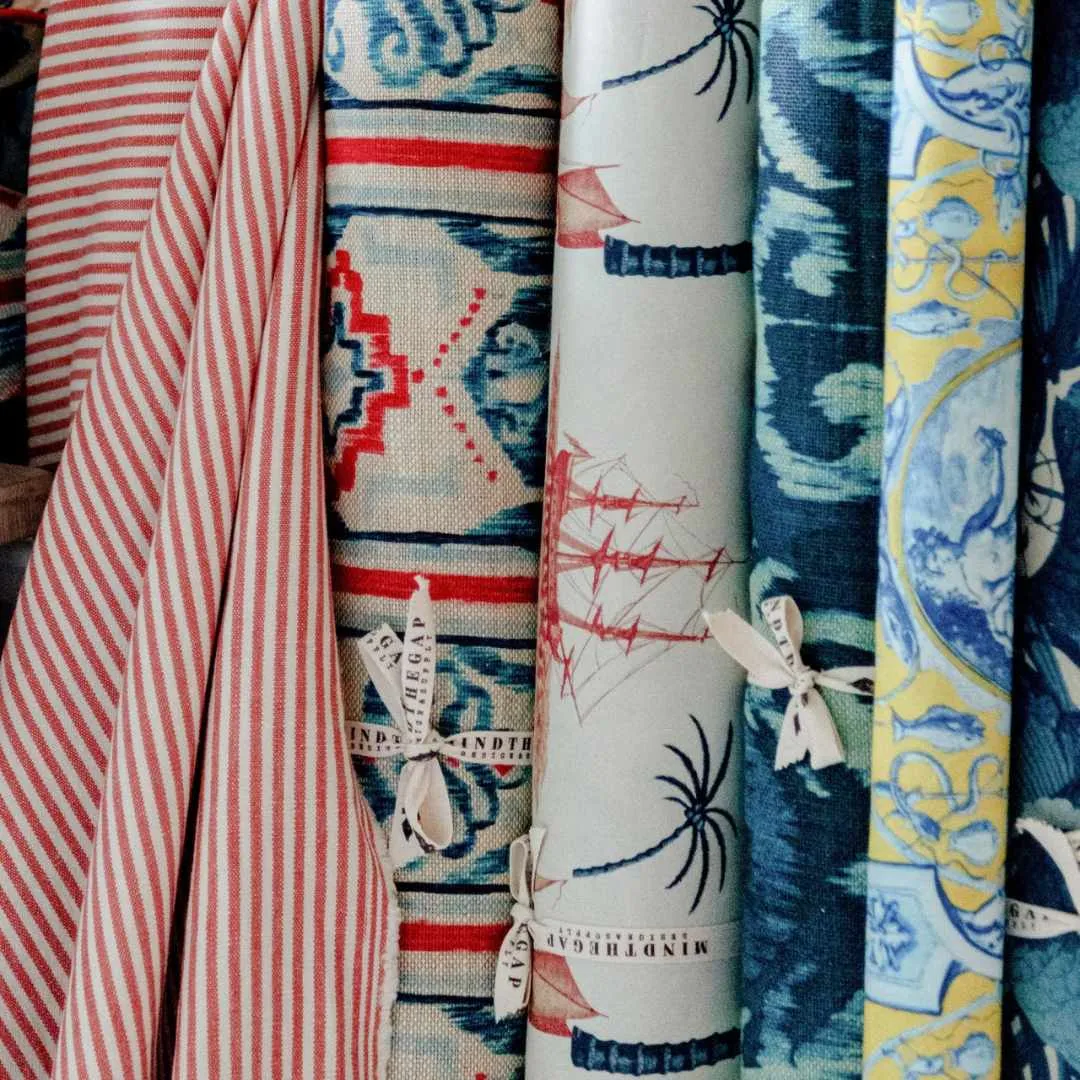 Aegean 100% Linen Fabric - MINDTHEGAP