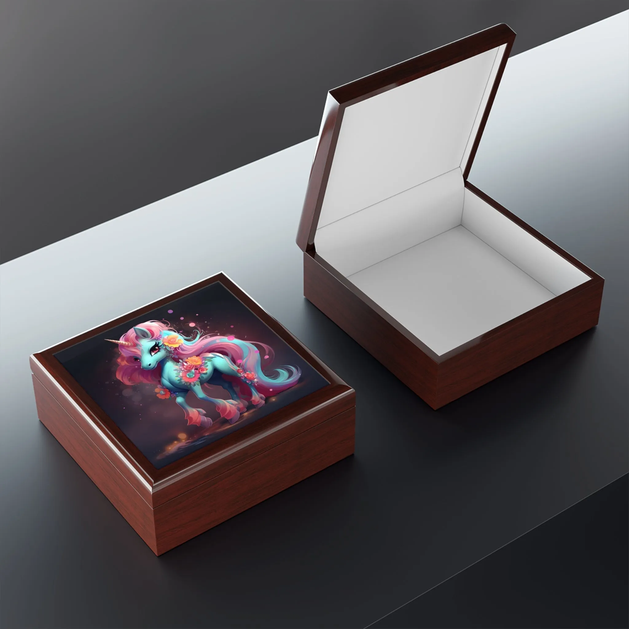 Anime Style Unicorn Gift & Jewelry Box