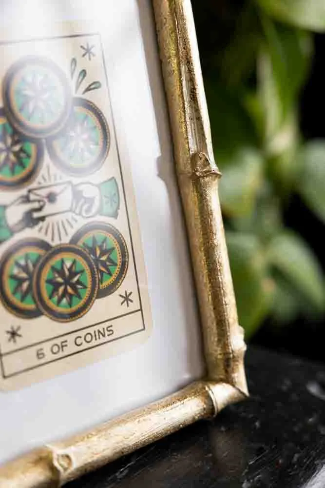 Antique Gold Bamboo Photo Frame 5x7"