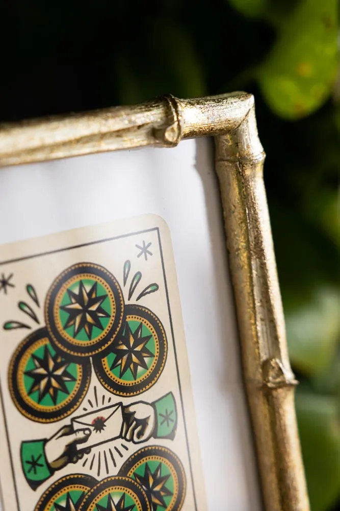 Antique Gold Bamboo Photo Frame 5x7"