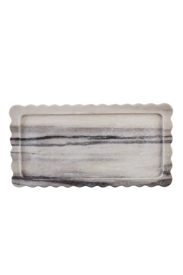 Arlet Marble Tank Tray - Smoky White