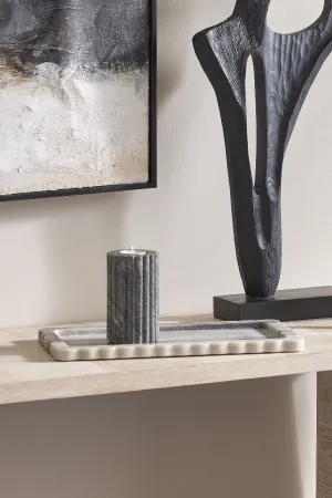 Arlet Marble Tank Tray - Smoky White