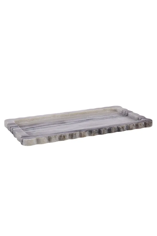 Arlet Marble Tank Tray - Smoky White