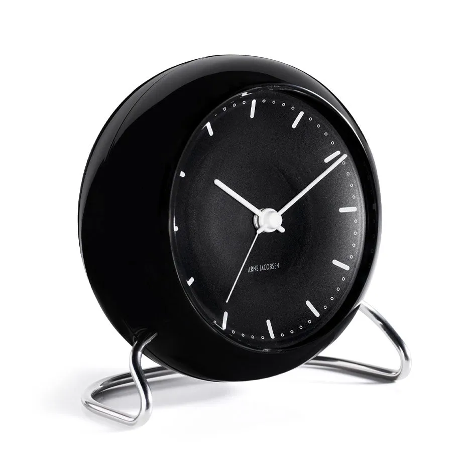 Arne Jacobsen - City Hall Alarm Clock - Black