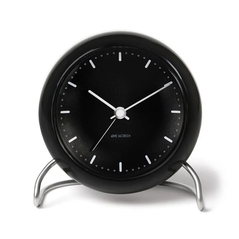 Arne Jacobsen - City Hall Alarm Clock - Black