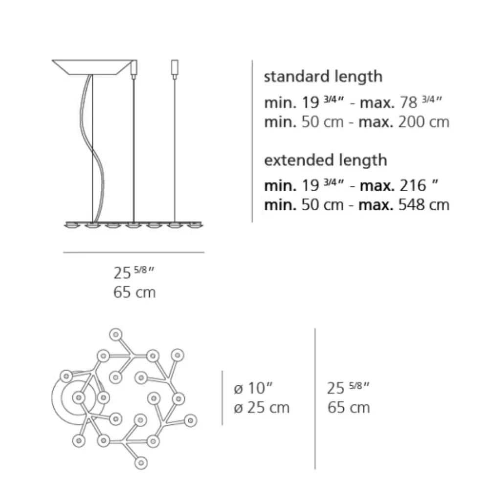 Artemide Led Net Circle suspension lamp LED