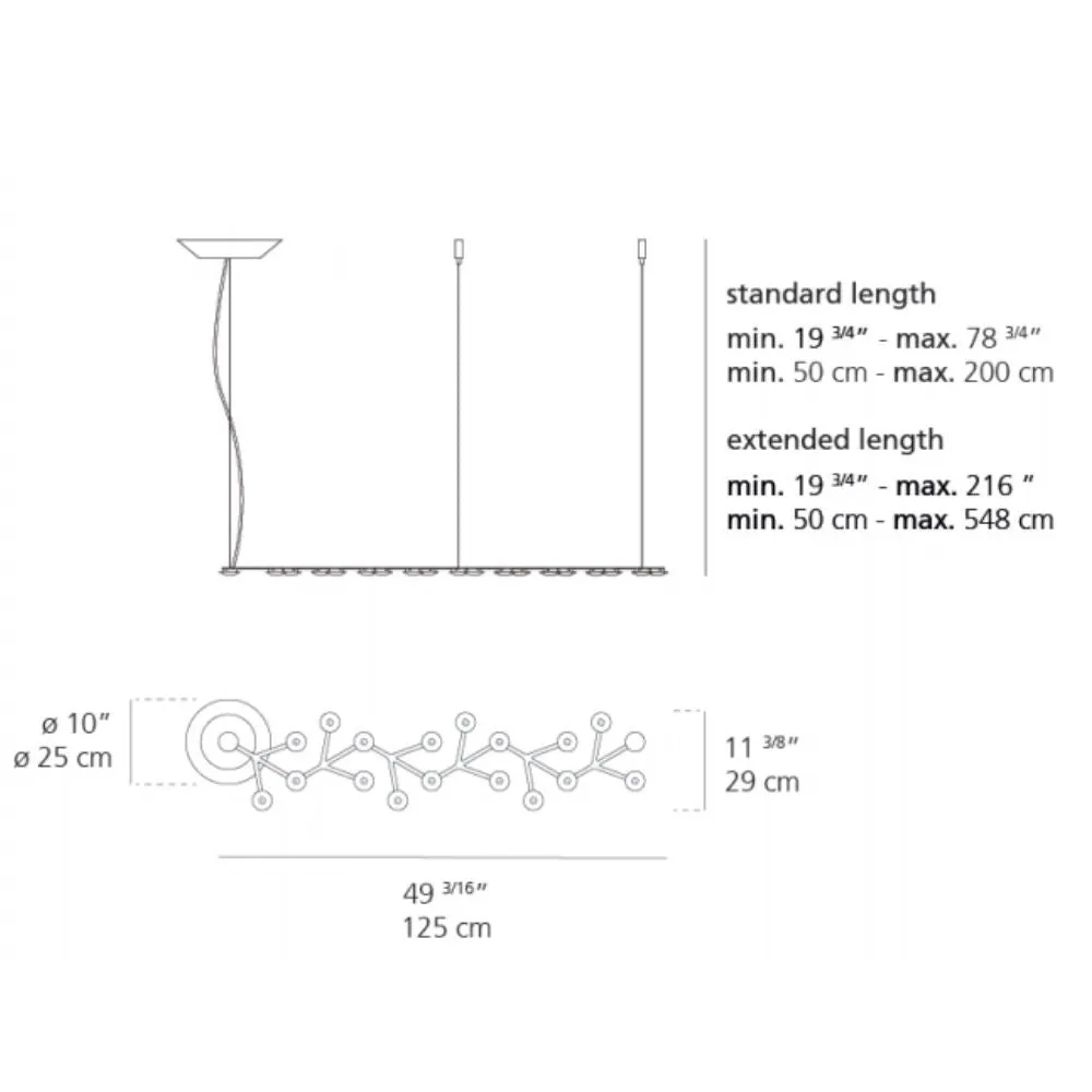 Artemide Led Net Line suspension lamp LED