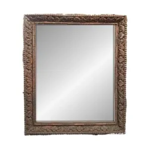 Art'eque - Antique Teakwood Mirror Frame - Artistic Reflection, Multicolor, W 142 x H 175 cm
