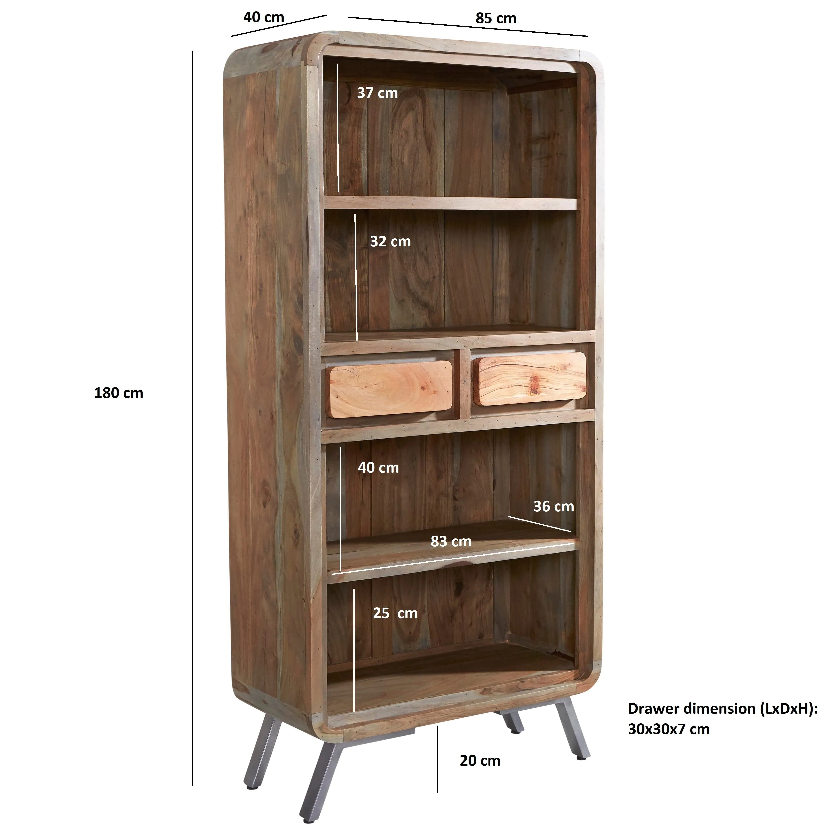 Aspen Large Bookcase