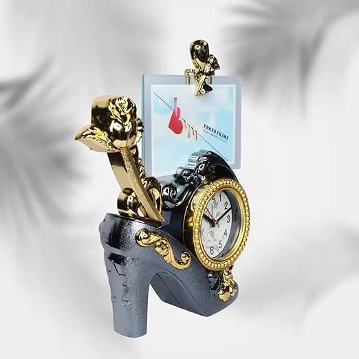 BAAL Decorative Table Clock for Home Bedroom and Office Use Ideal Gift for Friends and Family (Set of 1)