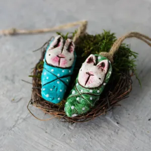 Baby Bunny Figurine Ornaments