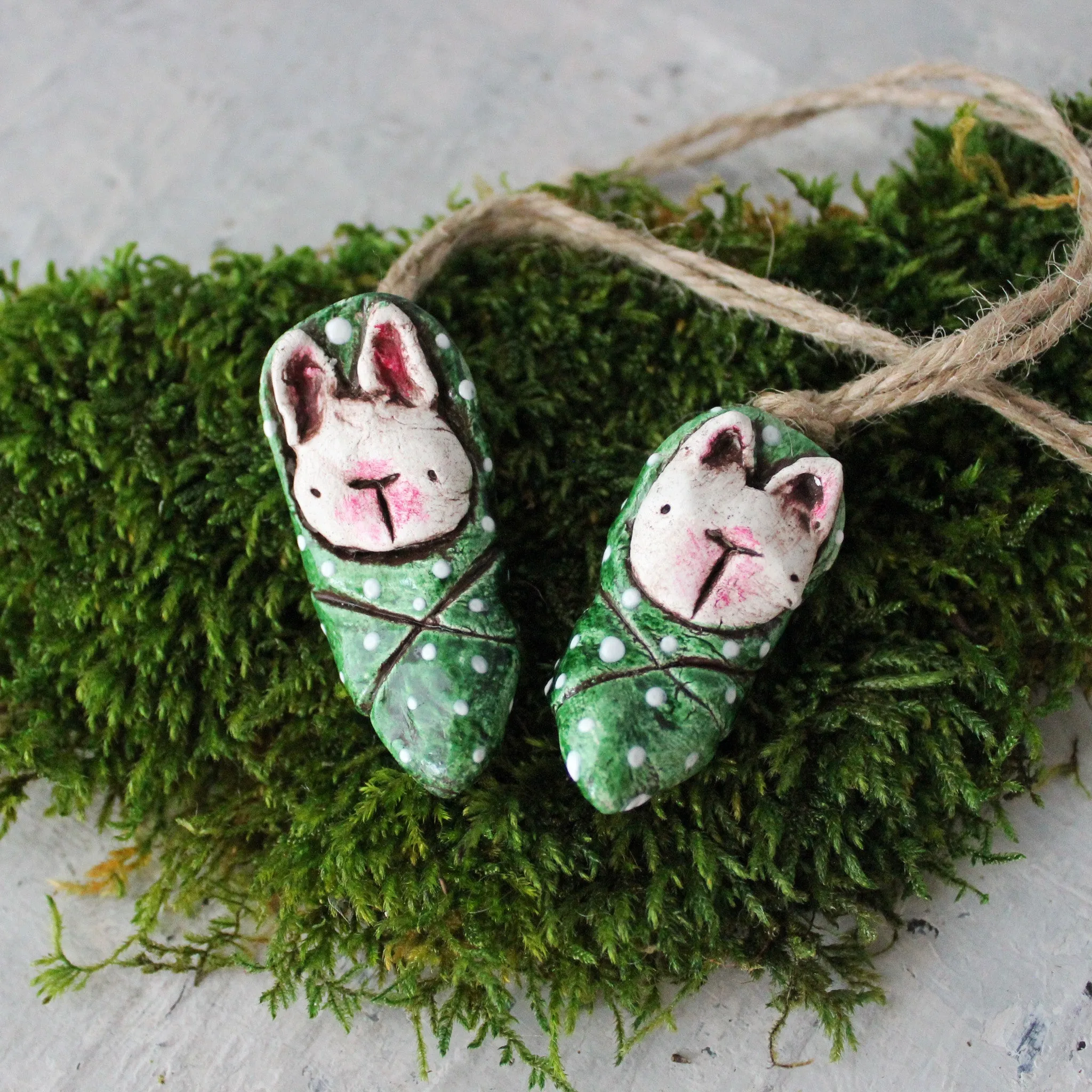 Baby Bunny Figurine Ornaments