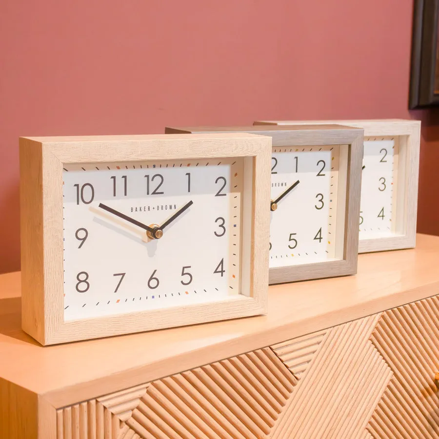 Baker And Brown Mantel Clock Limestone