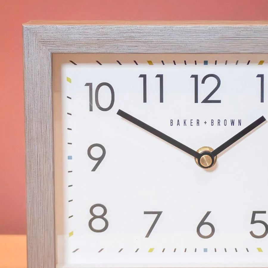 Baker And Brown Mantel Clock Limestone