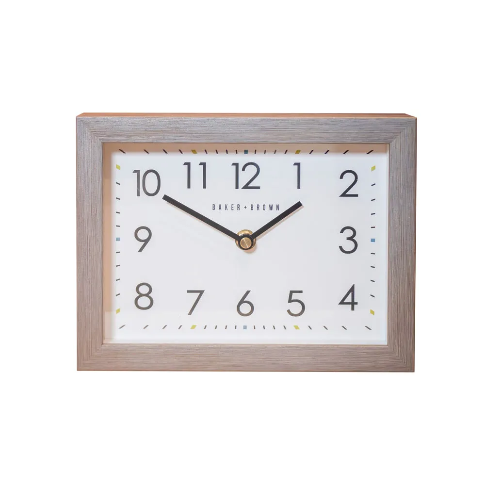 Baker And Brown Mantel Clock Limestone