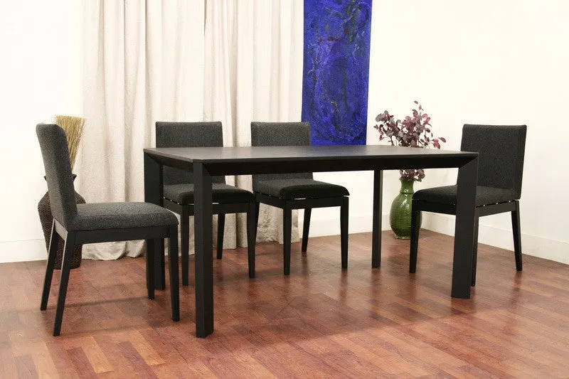 Baxton Studio Moira Black Wood Modern Dining Table