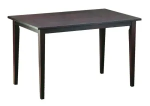 Baxton Studio Polly Dark Brown Wood Modern Dining Table