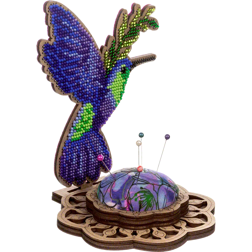 Bead embroidery kit on wood FLK-478