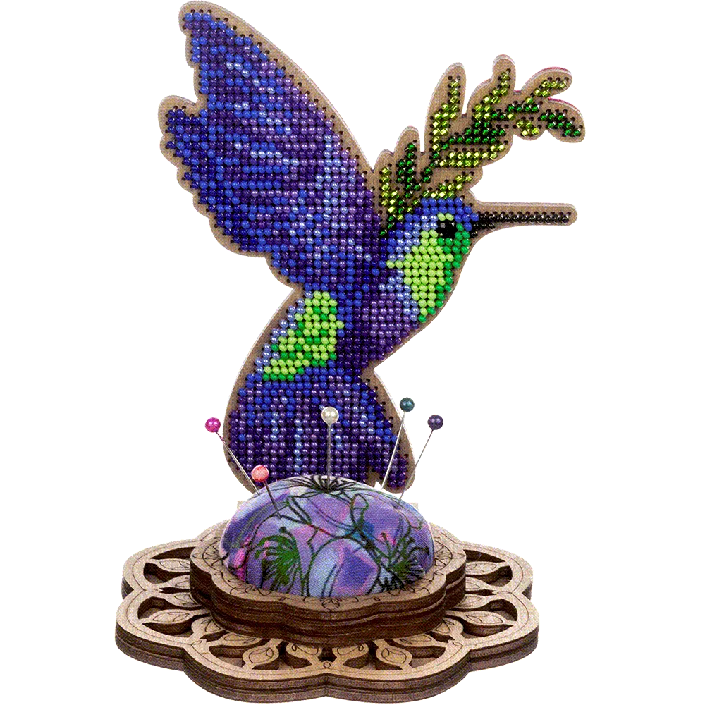 Bead embroidery kit on wood FLK-478