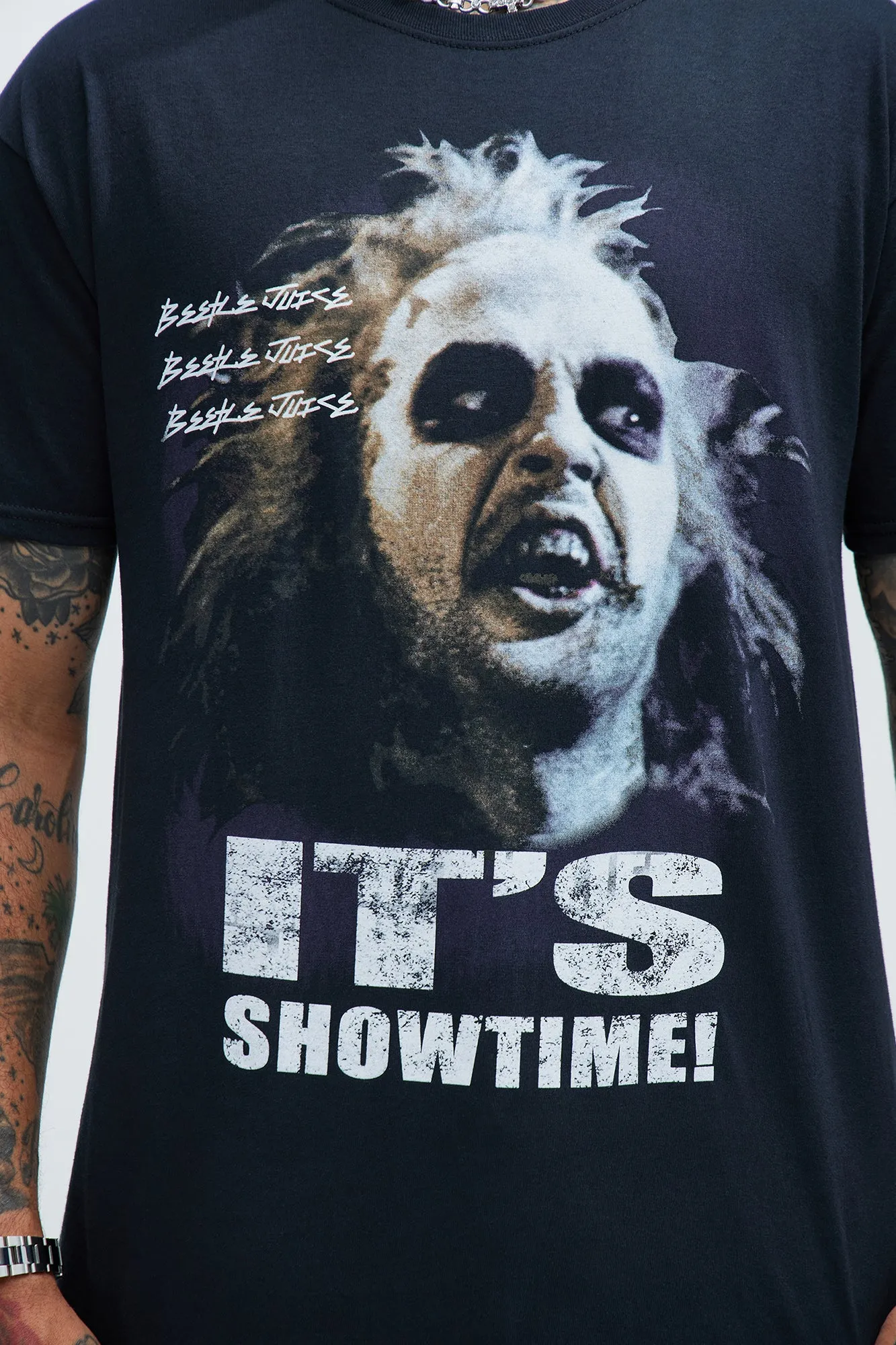 Beetle Juice Strange And Unusual Short Sleeve Tee - Black