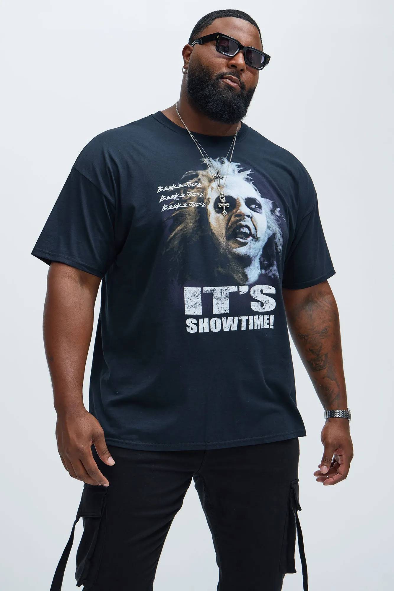 Beetle Juice Strange And Unusual Short Sleeve Tee - Black