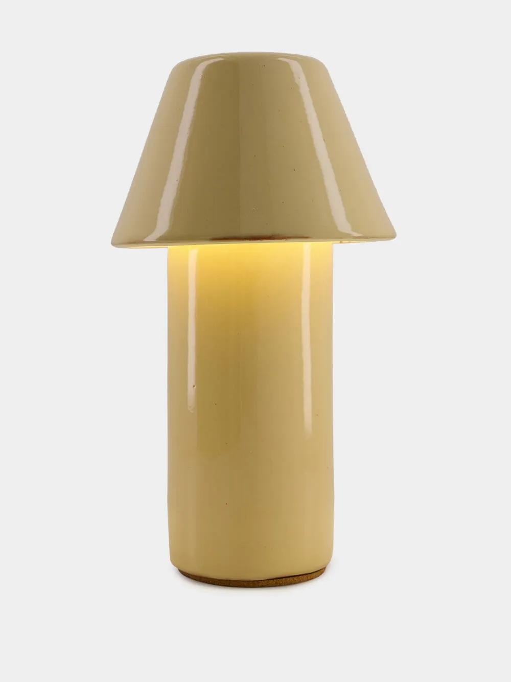 Beige Ceramic Wireless Lamp