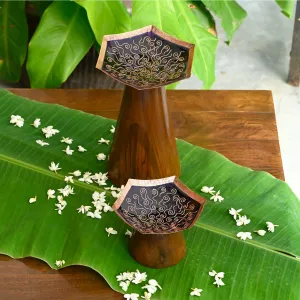 Blue Handcrafted Copper Diya