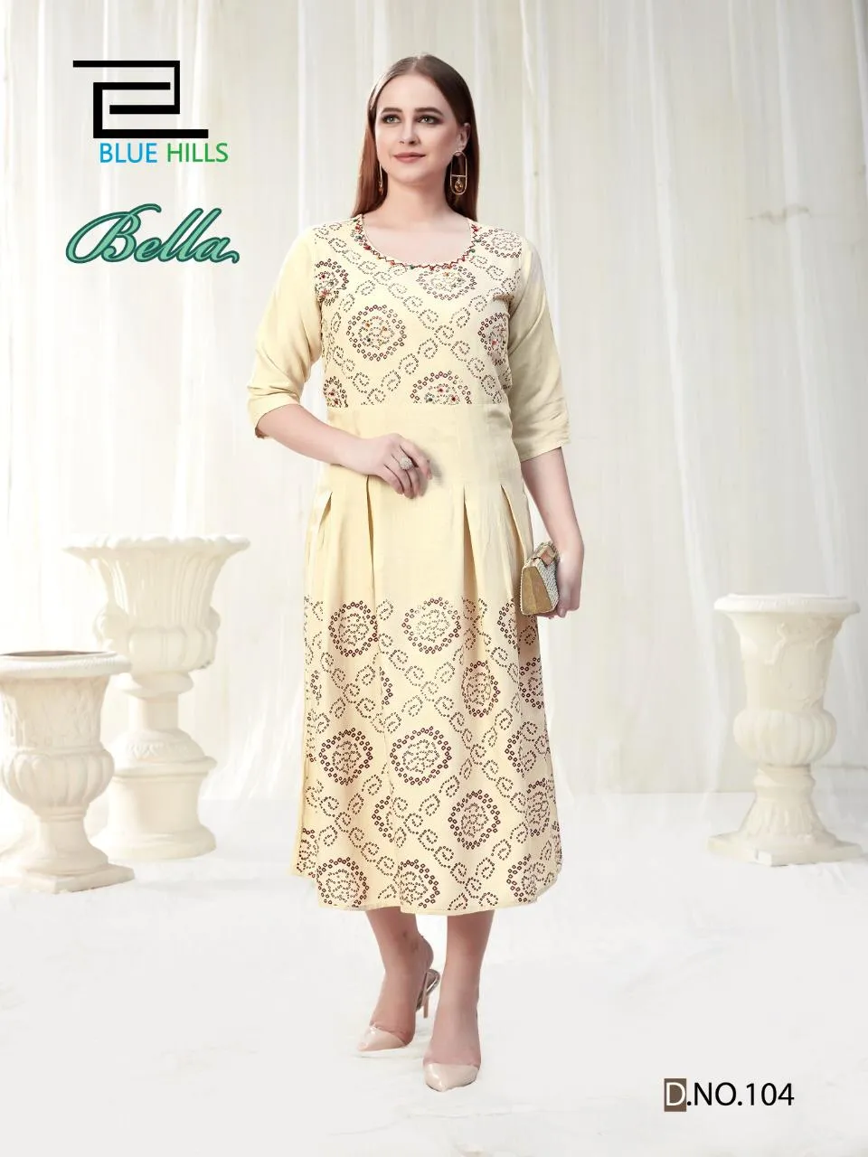 Blue Hills Presents Bella Vol 1 Rayon Fancy Designer Kurtis Collection