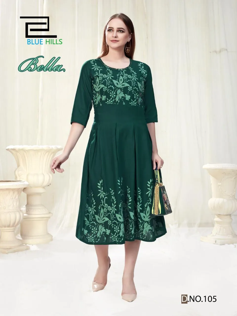 Blue Hills Presents Bella Vol 1 Rayon Fancy Designer Kurtis Collection