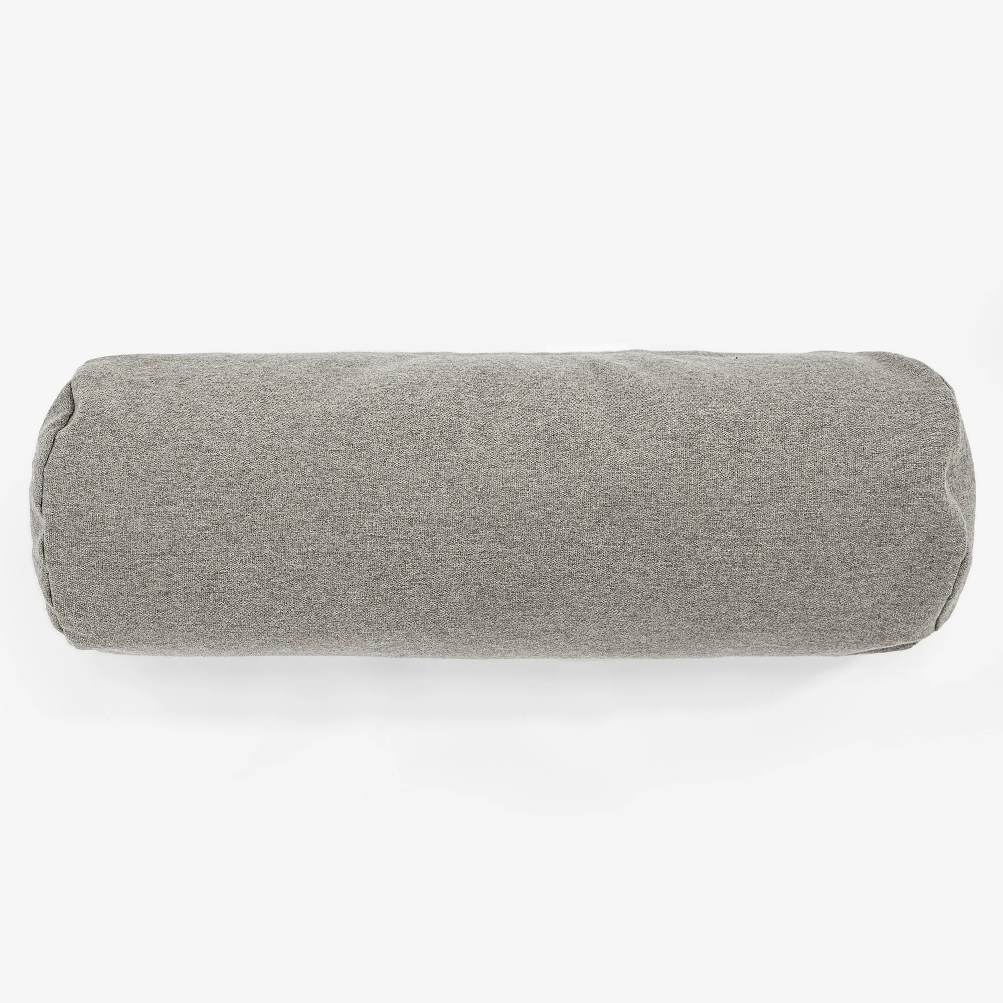 Bolster Throw Pillow Cover 20 x 55cm - Interalli Wool Silver