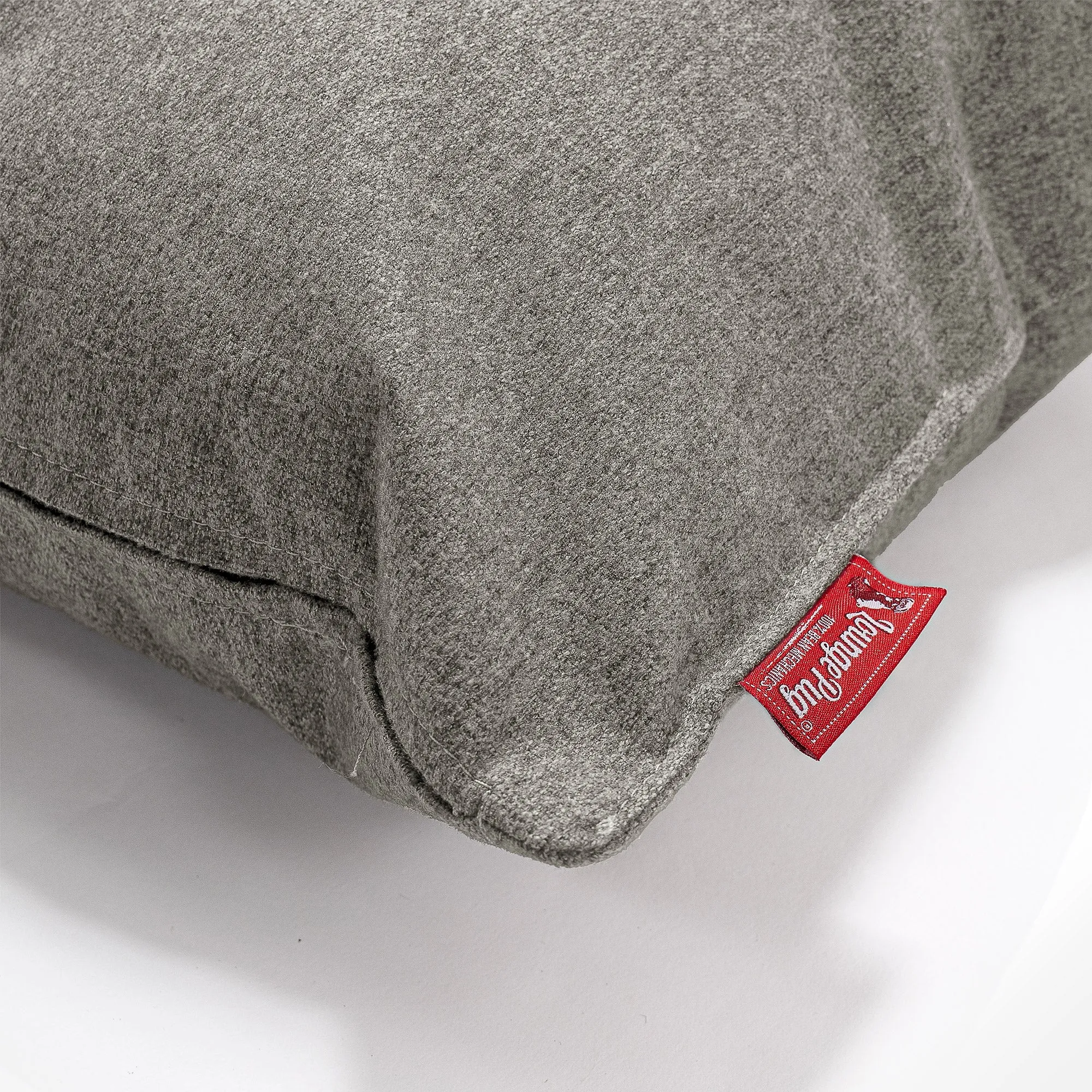 Bolster Throw Pillow Cover 20 x 55cm - Interalli Wool Silver